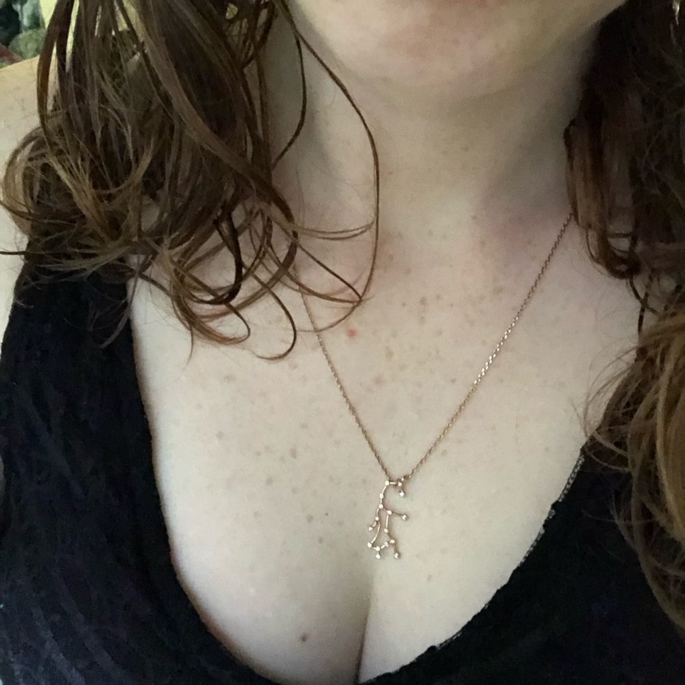 Scorpio constellation necklace